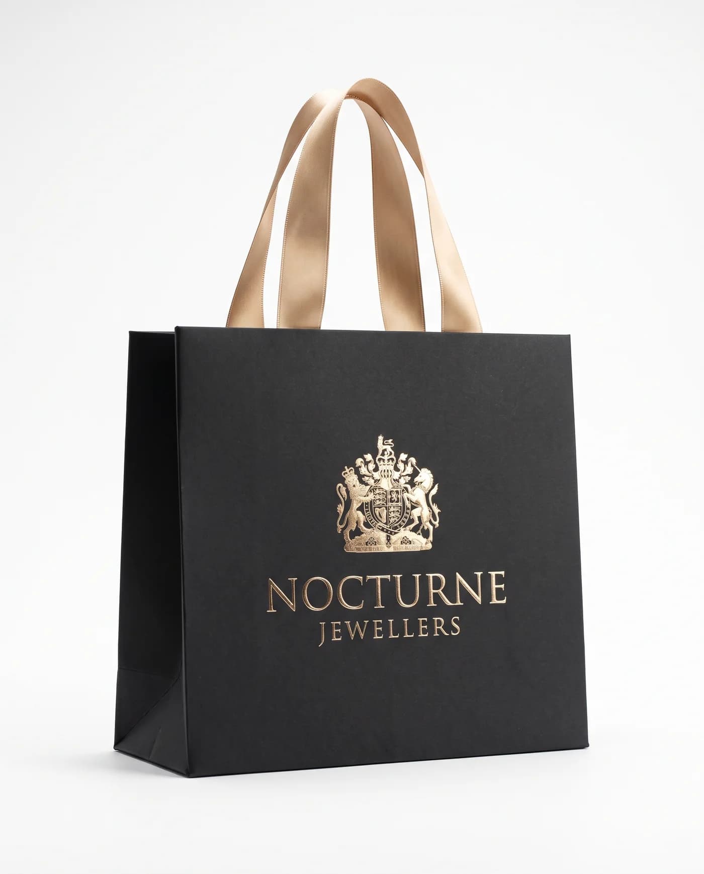 Nocturne Jewellers: Shopping Bag • Ribbon Handles