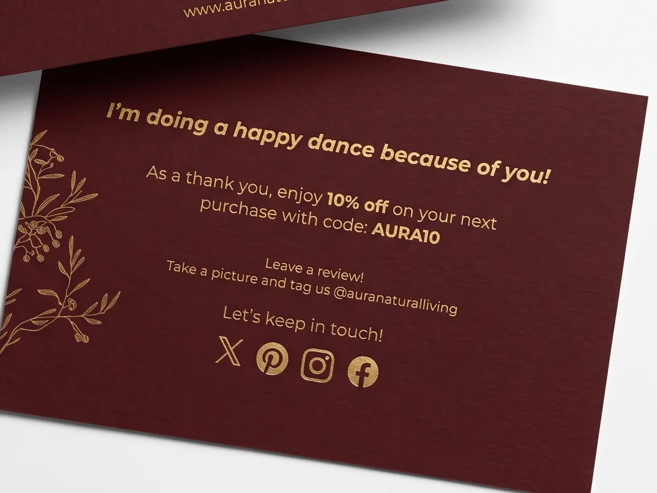 Thank You Cards, alternate view